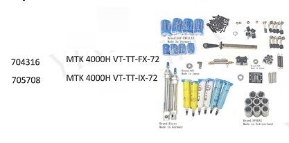 Kit de maintenance Réf. 705708 MTK 4000H VT-TT-IX72-IX100-IXE72 LAME 5.5X1.5